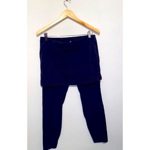Cabi Knit Navy Skirt W/ Legging NWOT
